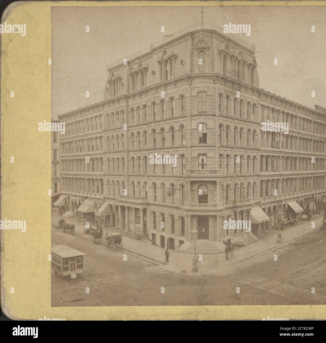 Powers' Buildings., Monroe, M. H., 1870, New York (state), Rochester (N. Y Foto Stock