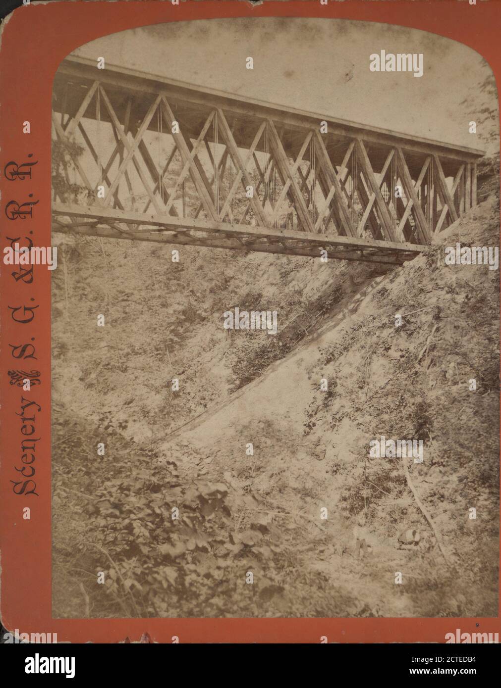 Ketchum Gully Bridge., Gates, G. F. (George F.), Canyons, Railroad Bridge, New York (state Foto Stock