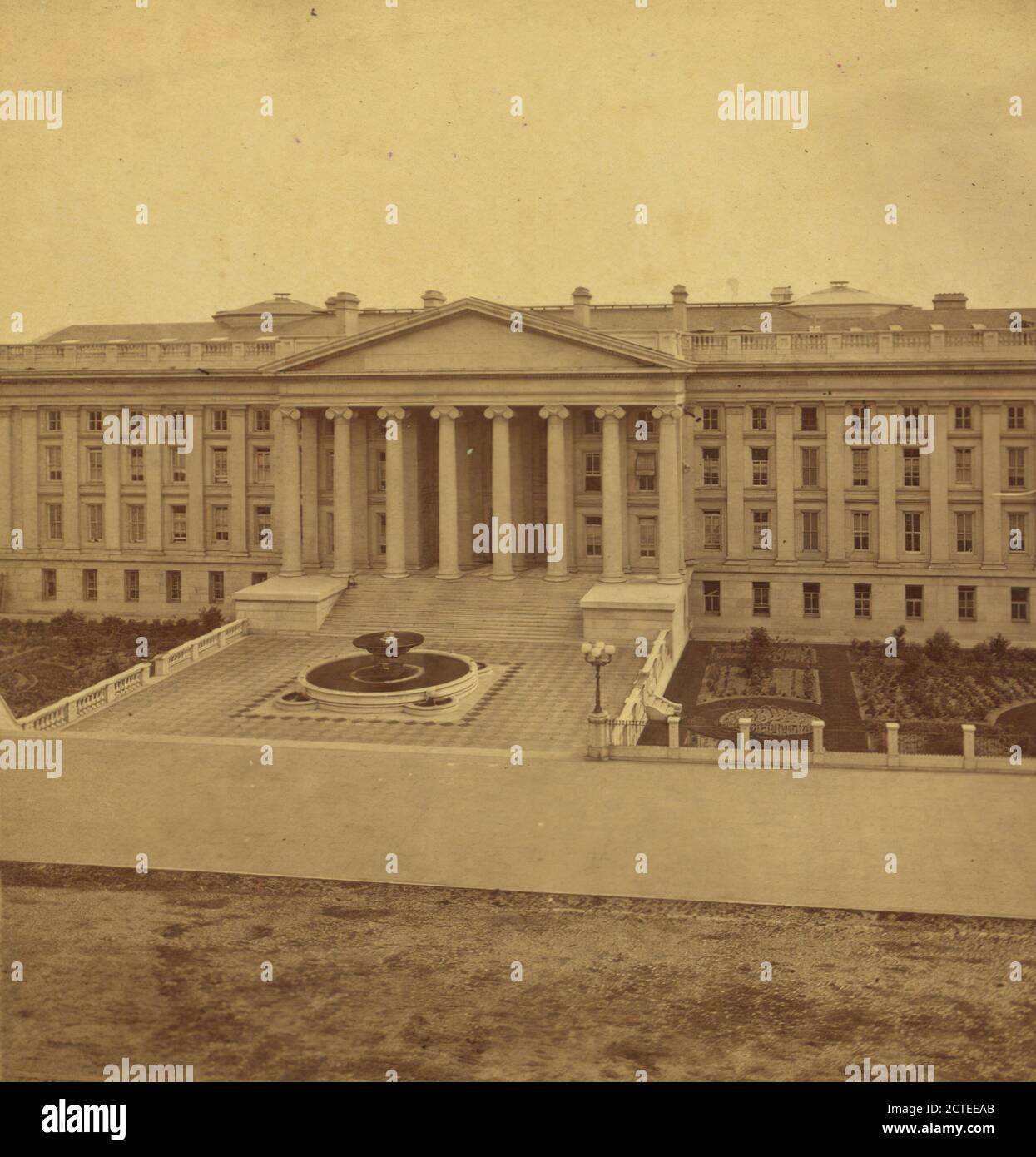 Dipartimento del Tesoro degli Stati Uniti, N.E. View., 1887, Washington (D.C. Foto Stock