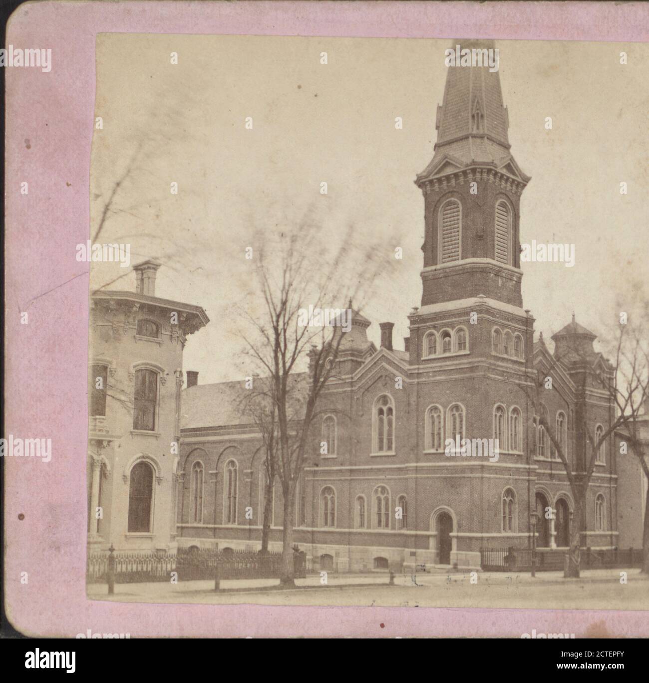 Riformato Chiesa Protestante, Genesee Street., James, William E., 1866, New York (Stato), Utica (N. Y Foto Stock