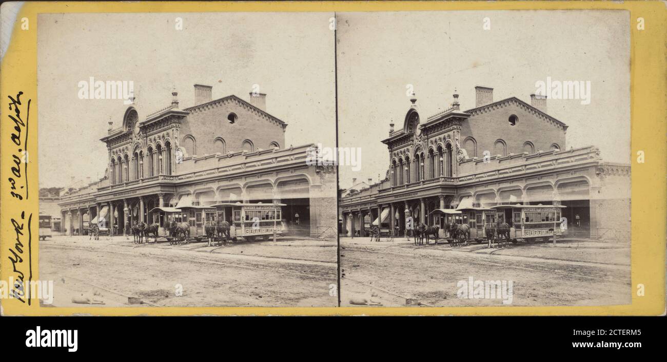 3rd Avenue Railroad Depot., New York (state), New York (N. Y.), New York, Manhattan (New York, N. Y Foto Stock
