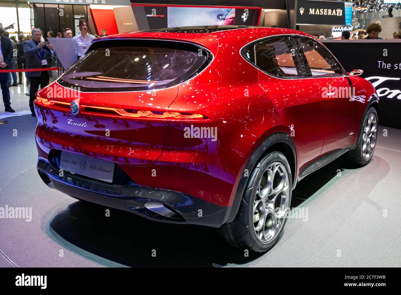 Alfa Romeo Tonale SUV ha presentato l'auto all'89° Salone Internazionale dell'Auto di Ginevra. GINEVRA, SVIZZERA - 5 MARZO 2019. Foto Stock