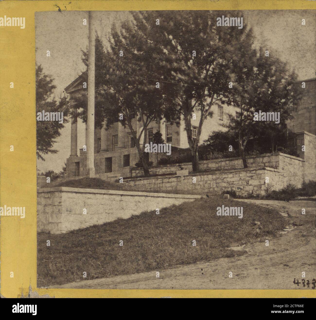 Vista frontale del carcere femminile, E. & H.T. Anthony (ditta), 1865, New York (Stato), Sing Sing (N. Y Foto Stock
