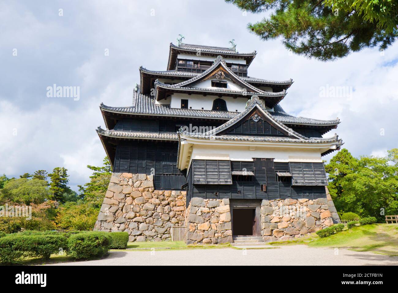 Matsue castello nella prefettura di Shimane, Chugoku, Giappone. Foto Stock