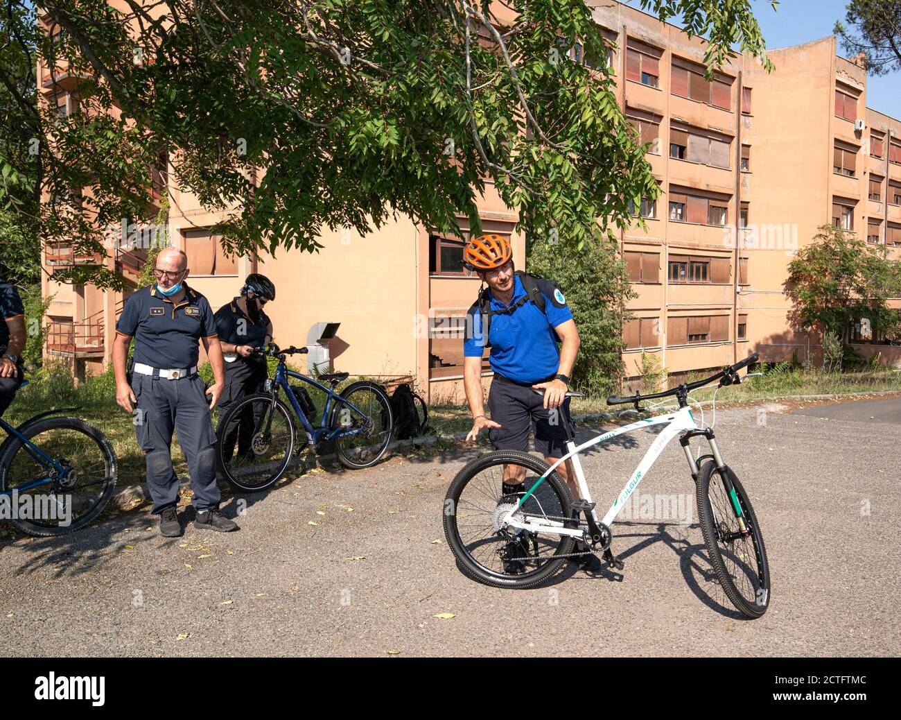 REPARTO TEVERE VIGILI URBANI, CORSO E DIPLOMI Foto Stock