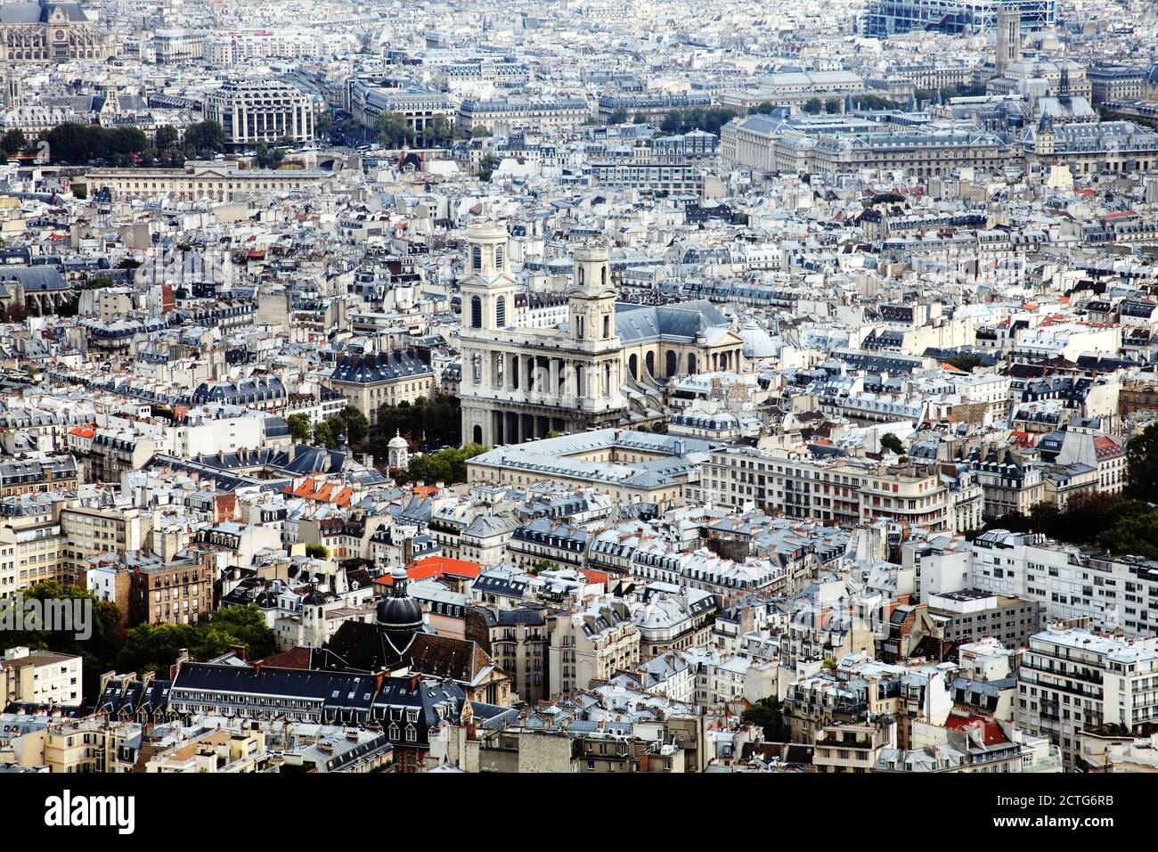 Vista aerea della città di Londra Skyline che mostra la Cattedrale di San Paolo, un viaggio popolare destinazione attrazione turistica landma Foto Stock