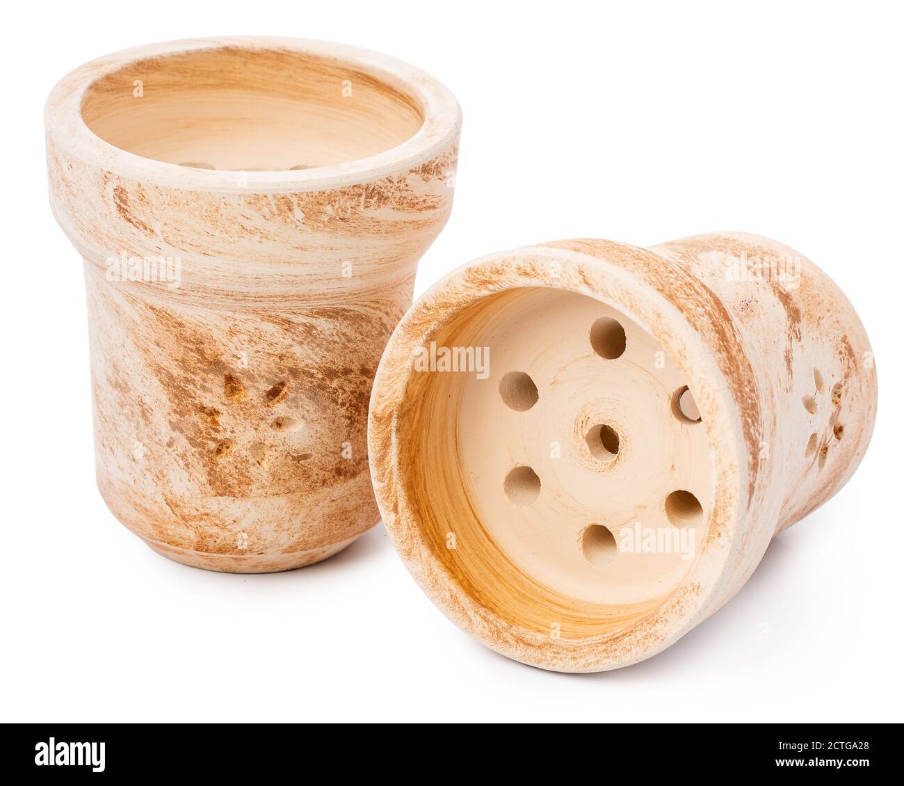 bruciatore di tabacco in ceramica di acqua pipeor hookah Foto Stock