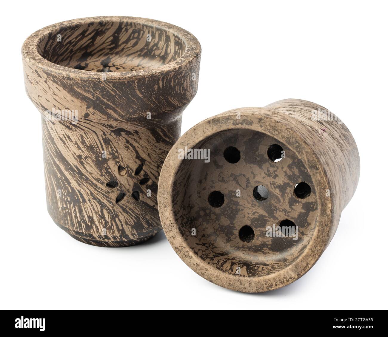 bruciatore di tabacco in ceramica di acqua pipeor hookah Foto Stock