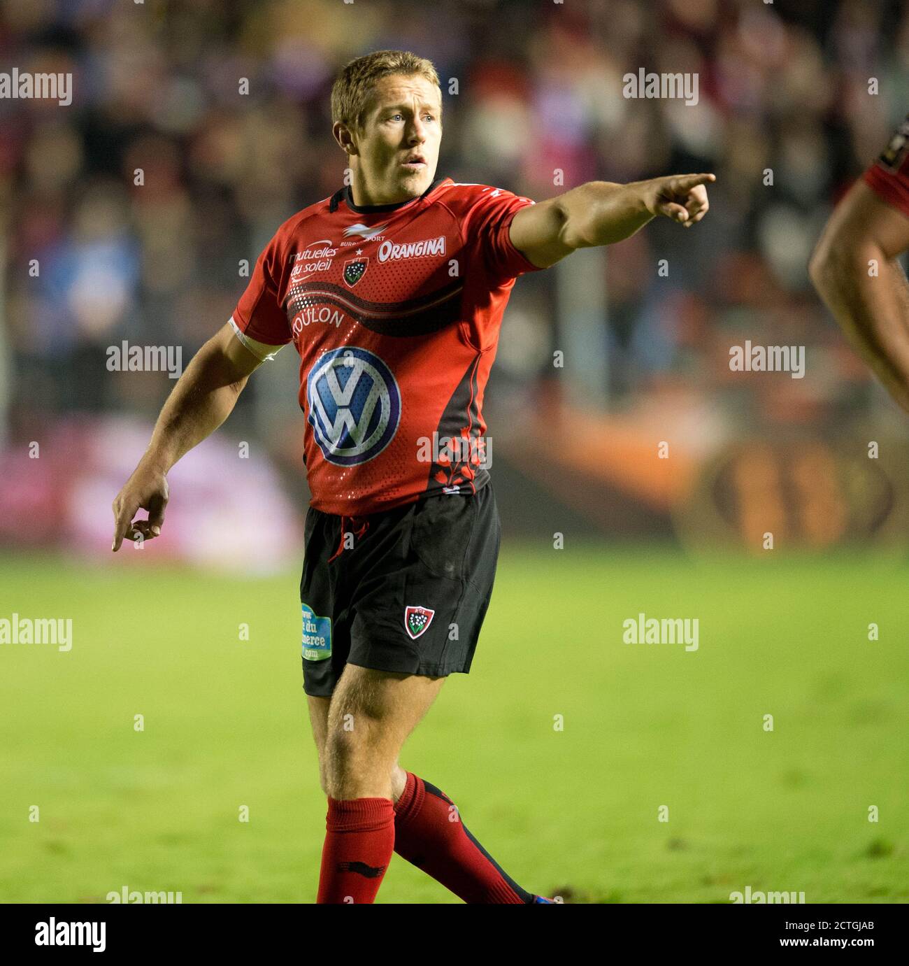 JONNY WILKINSON IN AZIONE TOULON V PERPIGNAN PHOTO CREDIT : © MARK PAIN / ALAMY STOCK PHOTO Foto Stock