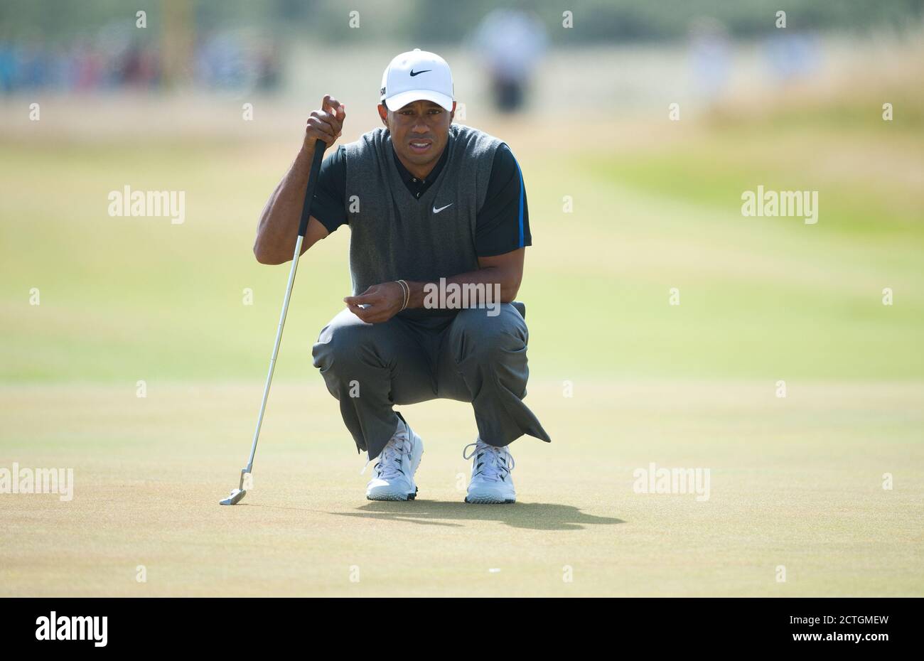 TIGER WOODS IL CAMPIONATO APERTO, MUIRFIELD. 20/7/2013 CREDITO IMMAGINE: MARK PAIN / ALAMY Foto Stock