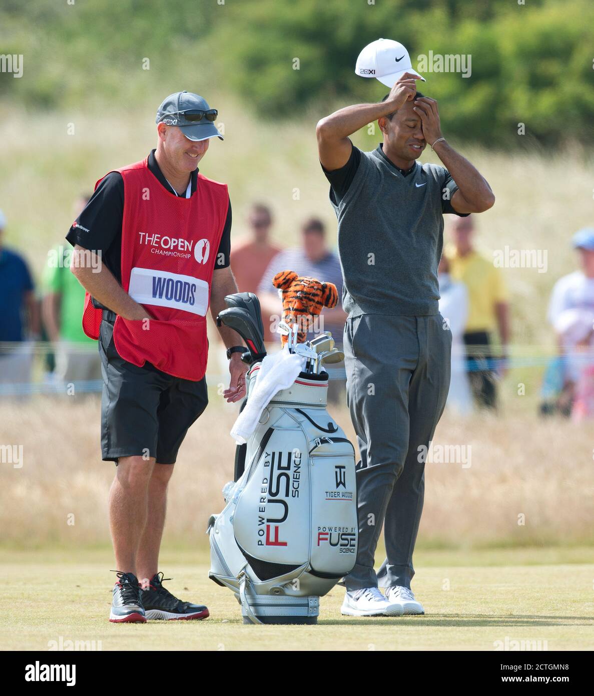 TIGER WOODS IL CAMPIONATO APERTO, MUIRFIELD. 20/7/2013 CREDITO IMMAGINE: MARK PAIN / ALAMY Foto Stock