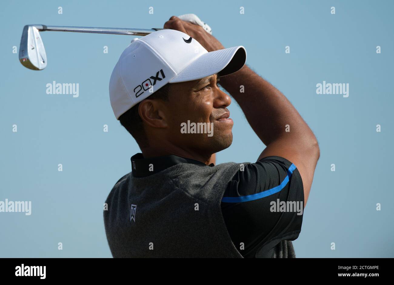 TIGER WOODS IL CAMPIONATO APERTO, MUIRFIELD. 20/7/2013 CREDITO IMMAGINE: MARK PAIN / ALAMY Foto Stock