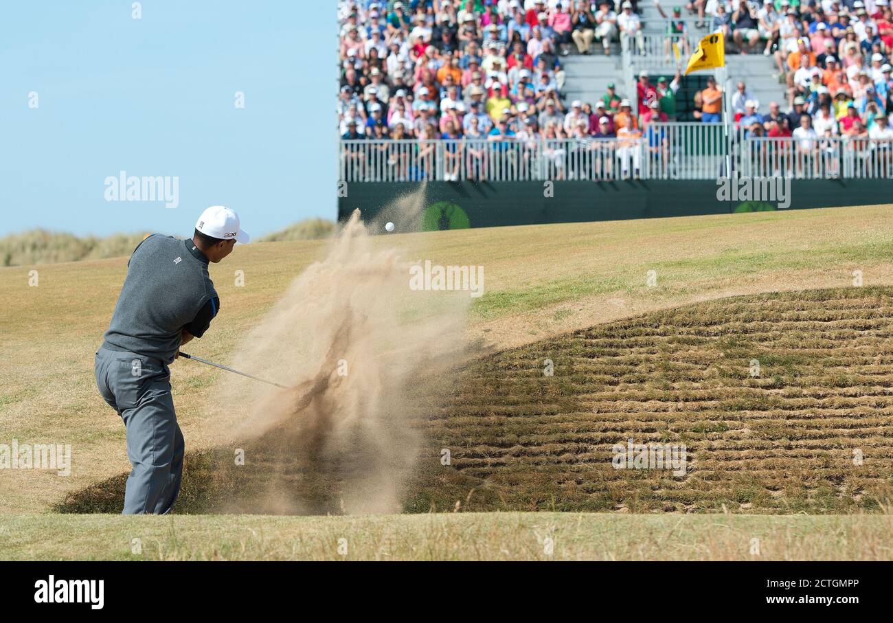 TIGER WOODS IL CAMPIONATO APERTO, MUIRFIELD. 20/7/2013 CREDITO IMMAGINE: MARK PAIN / ALAMY Foto Stock
