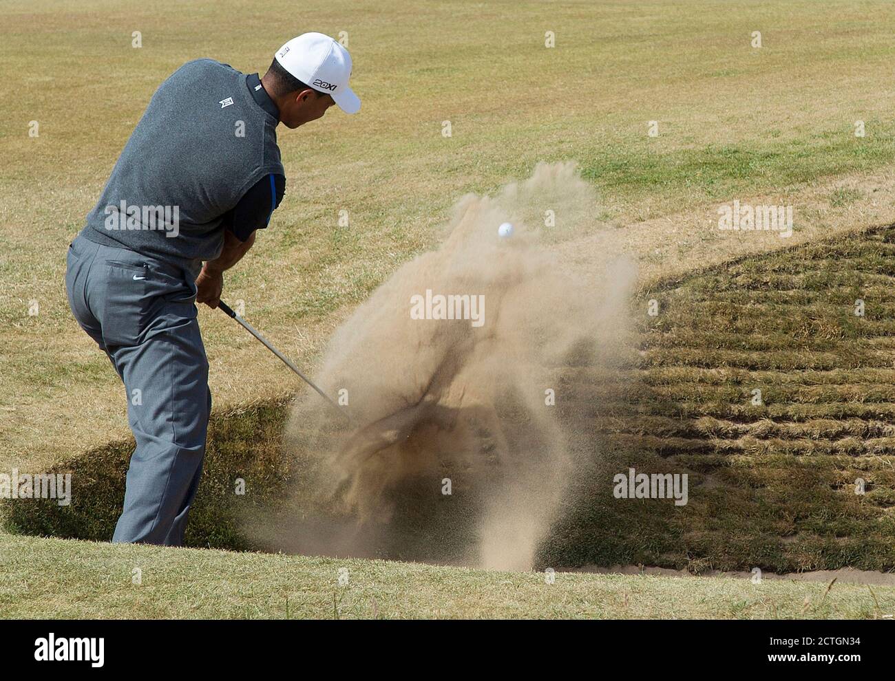 TIGER WOODS IL CAMPIONATO APERTO, MUIRFIELD. 20/7/2013 CREDITO IMMAGINE: MARK PAIN / ALAMY Foto Stock
