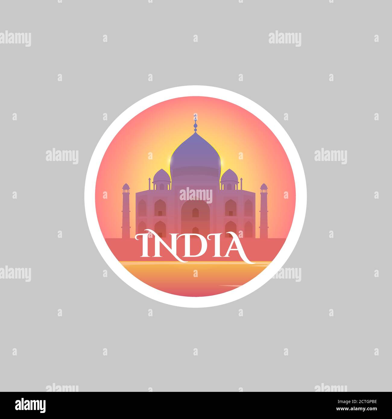 Adesivo Vector Travel Illustrazione Vettoriale