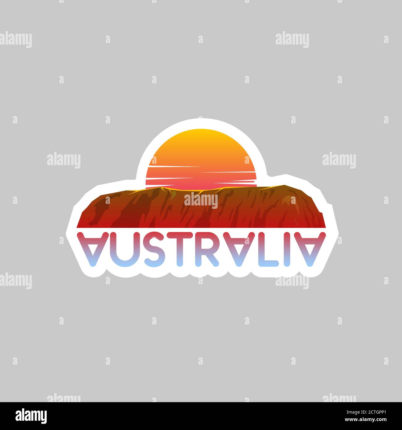 Adesivo Vector Travel Illustrazione Vettoriale