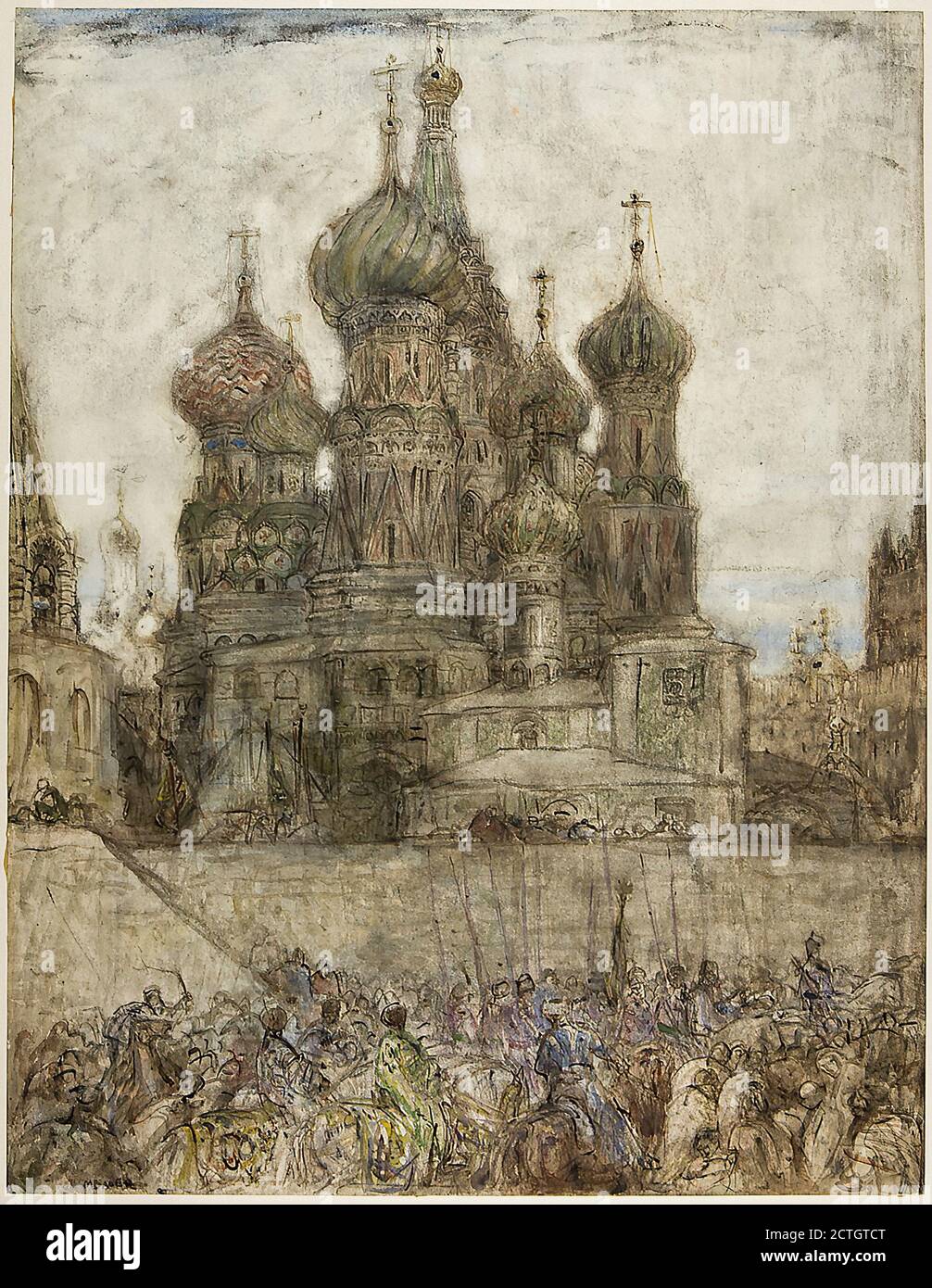 Bauer Marius - il Cremlino - Scuola Olandese - 19 Secolo Foto Stock