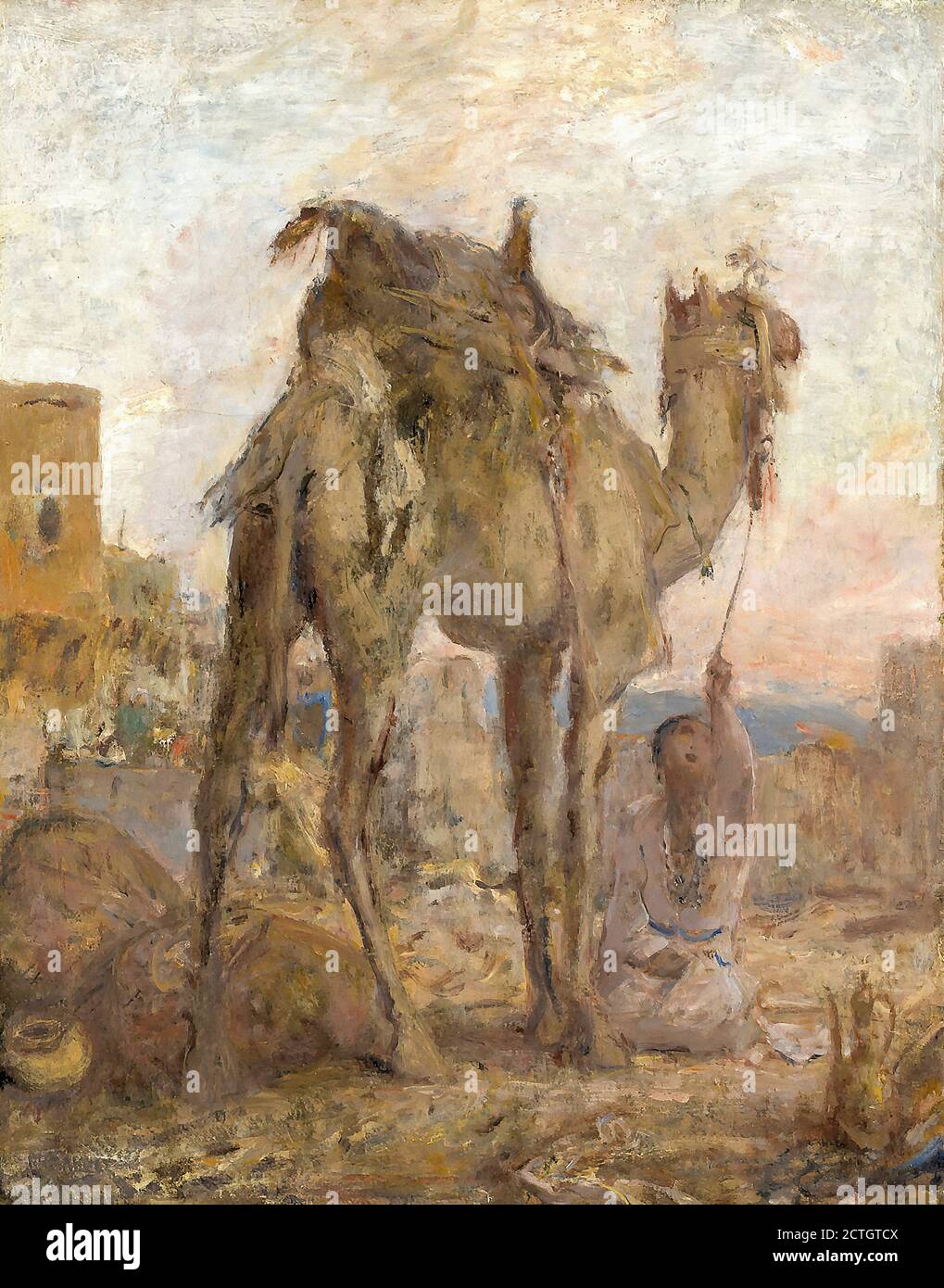 Bauer Marius - Kameel - Scuola Olandese - XIX secolo Foto Stock