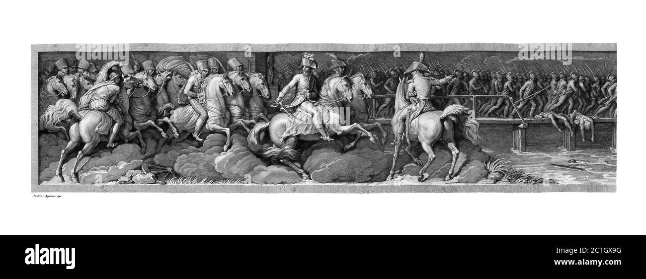 Andrea Appiani 1754-1817. Le Glorie di Napoleone; 1860-1863 incisione. Foto Stock