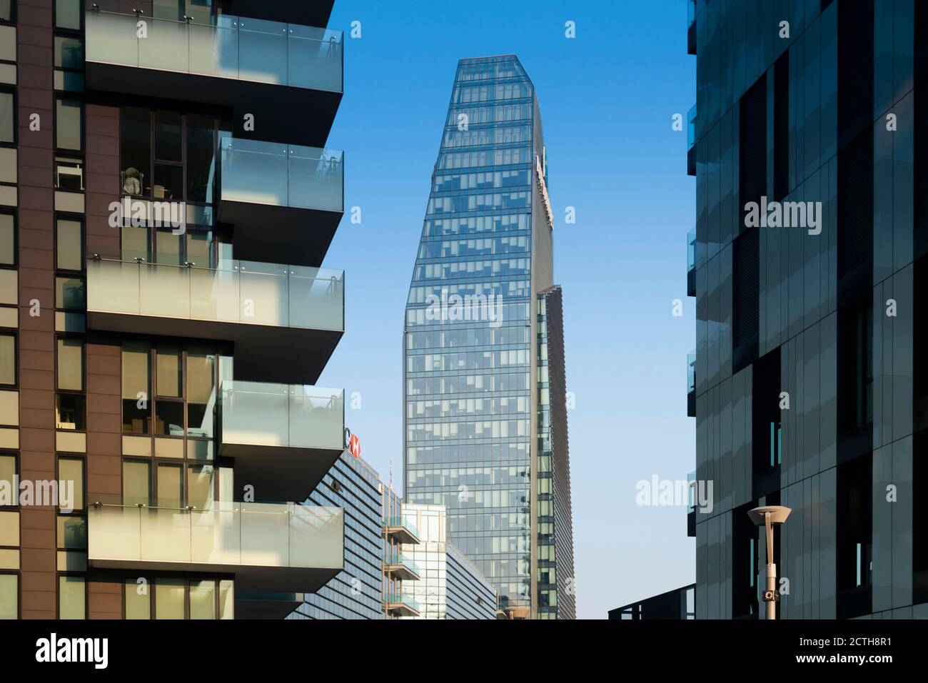 Italia, Lombardia, Milano, quartiere porta Nuova, Torre Diamante Torri residenziali Varesine Foto Stock