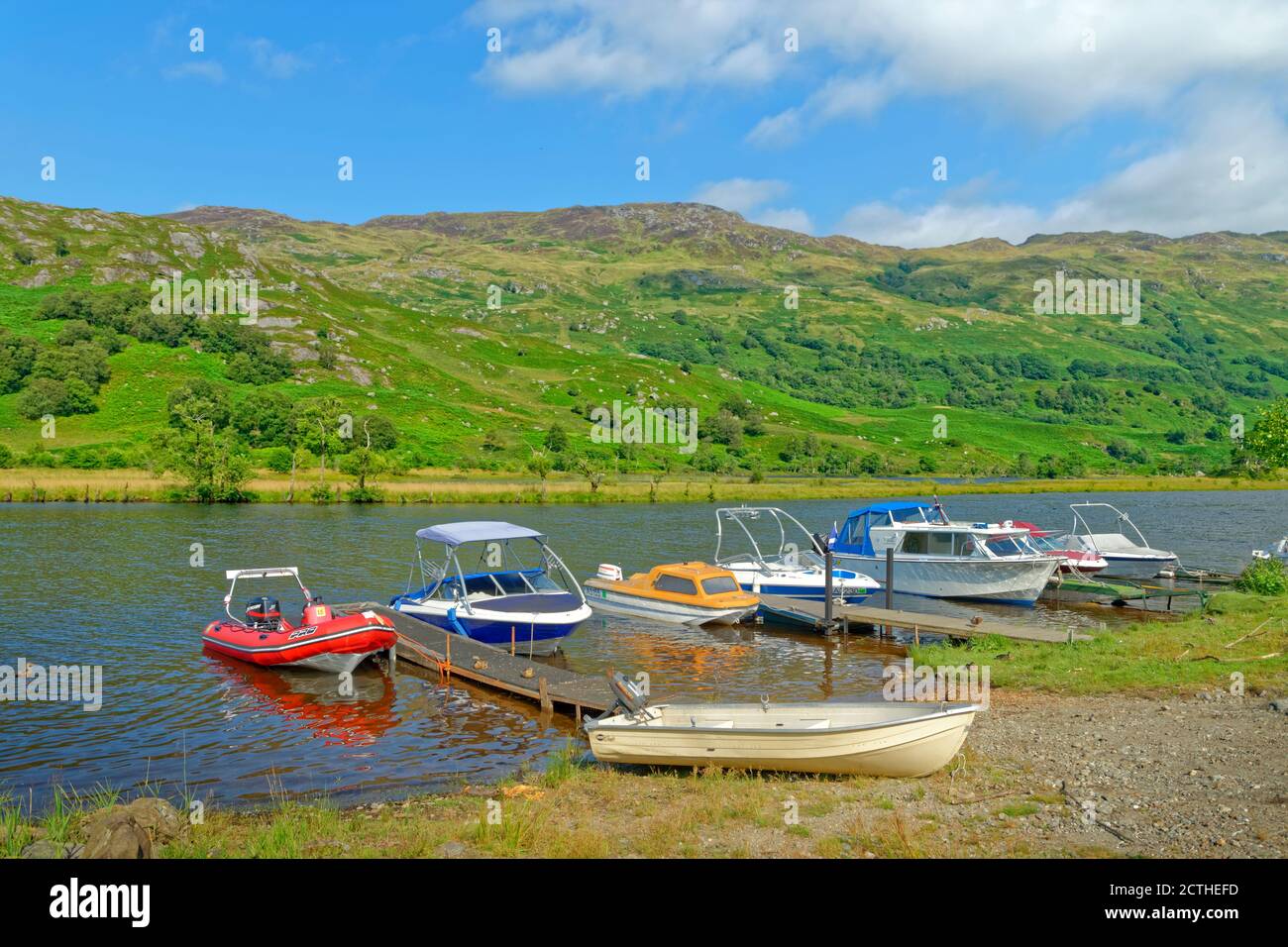 Loch Lomond a Ardlui, Argyll & Bute, Scozia. Foto Stock