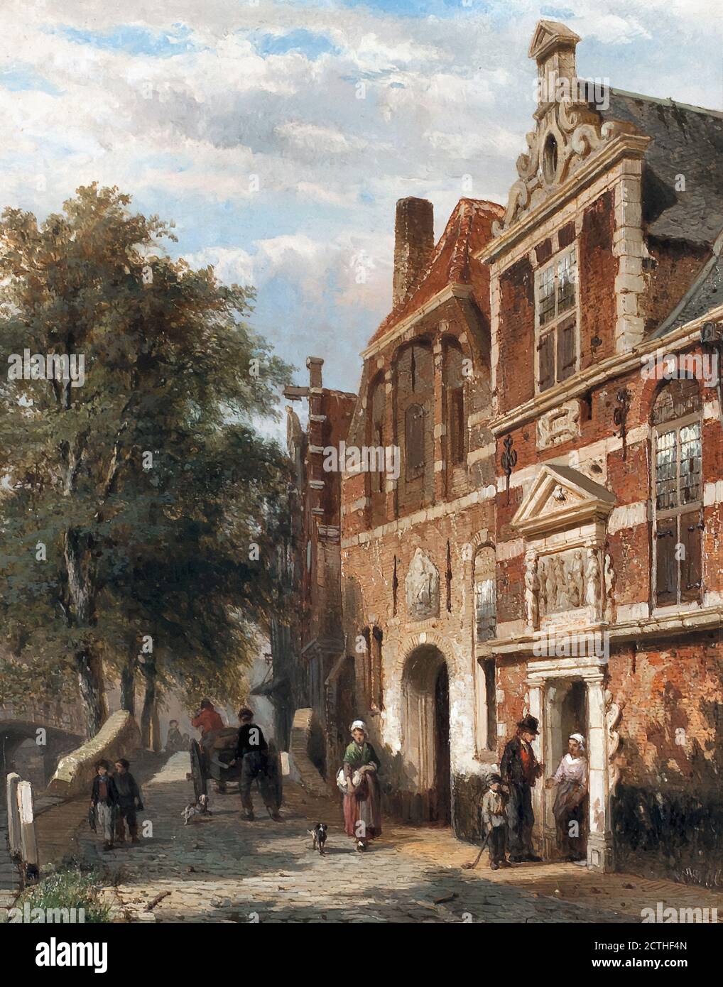 Springer Cornelis - Het Heilige Geest Gatthuis te Gouda - Scuola olandese - 19 ° secolo Foto Stock