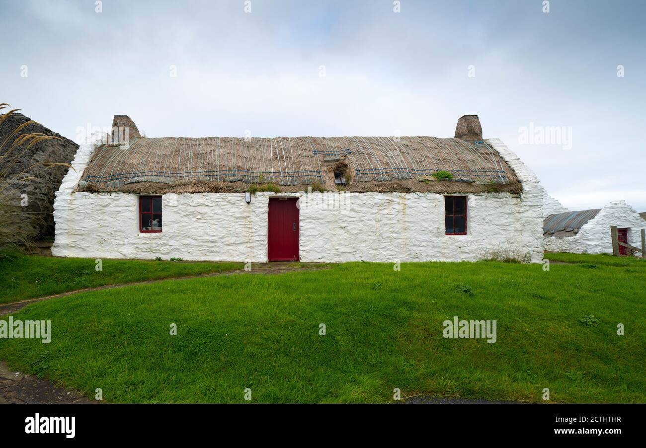 Easthouse Croft Heritage Centre a Papil, West Burra, Shetland, Scozia, Regno Unito Foto Stock