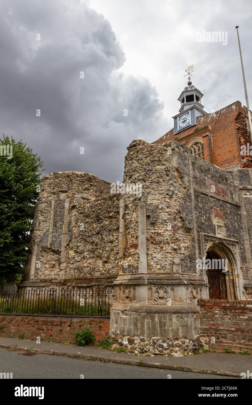 Chiesa di Santa Maria Vergine a Bergholt Est, Suffolk, Regno Unito. Foto Stock