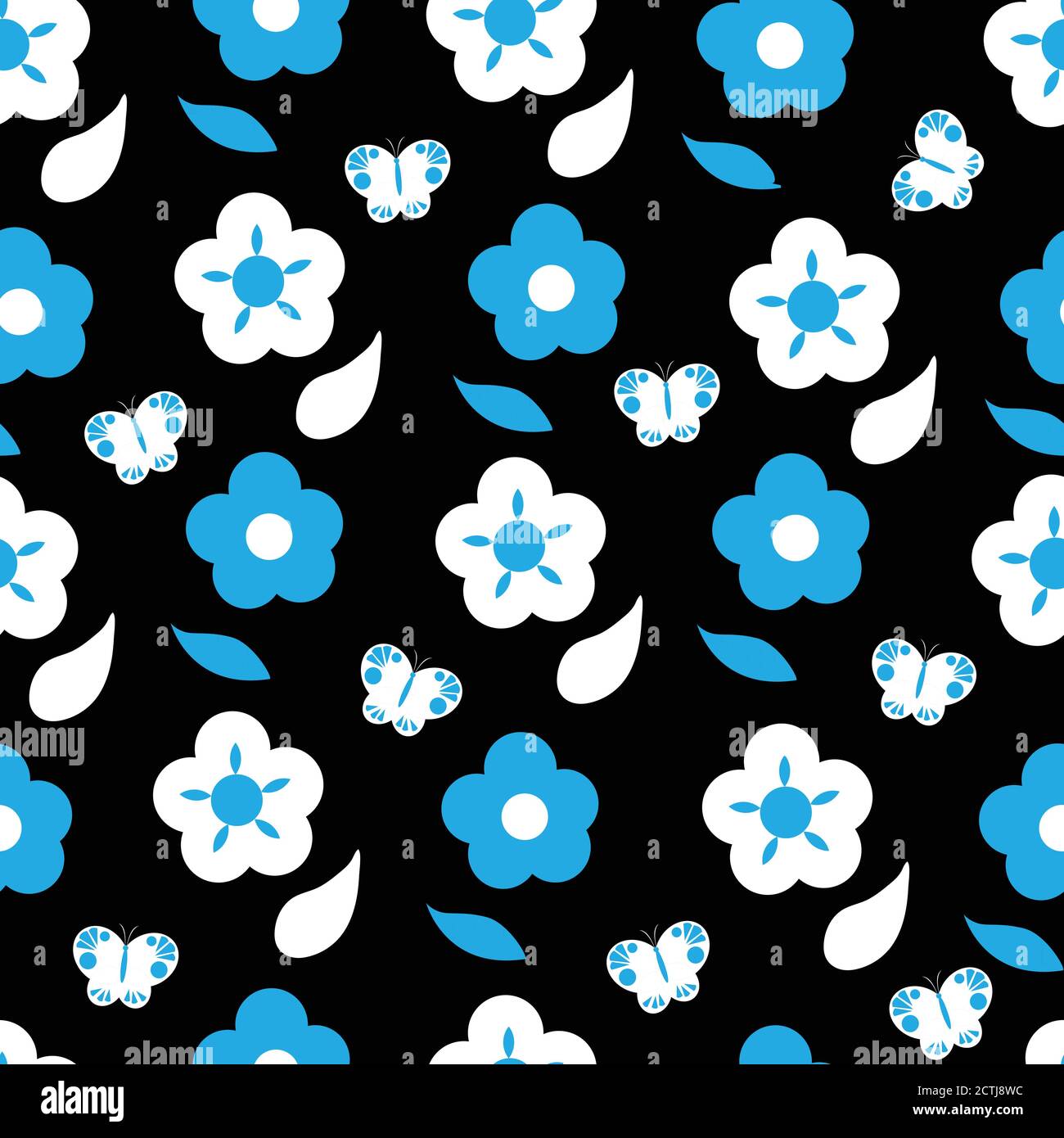 Motivo floreale senza cuciture Ditsy Illustrazione Vettoriale