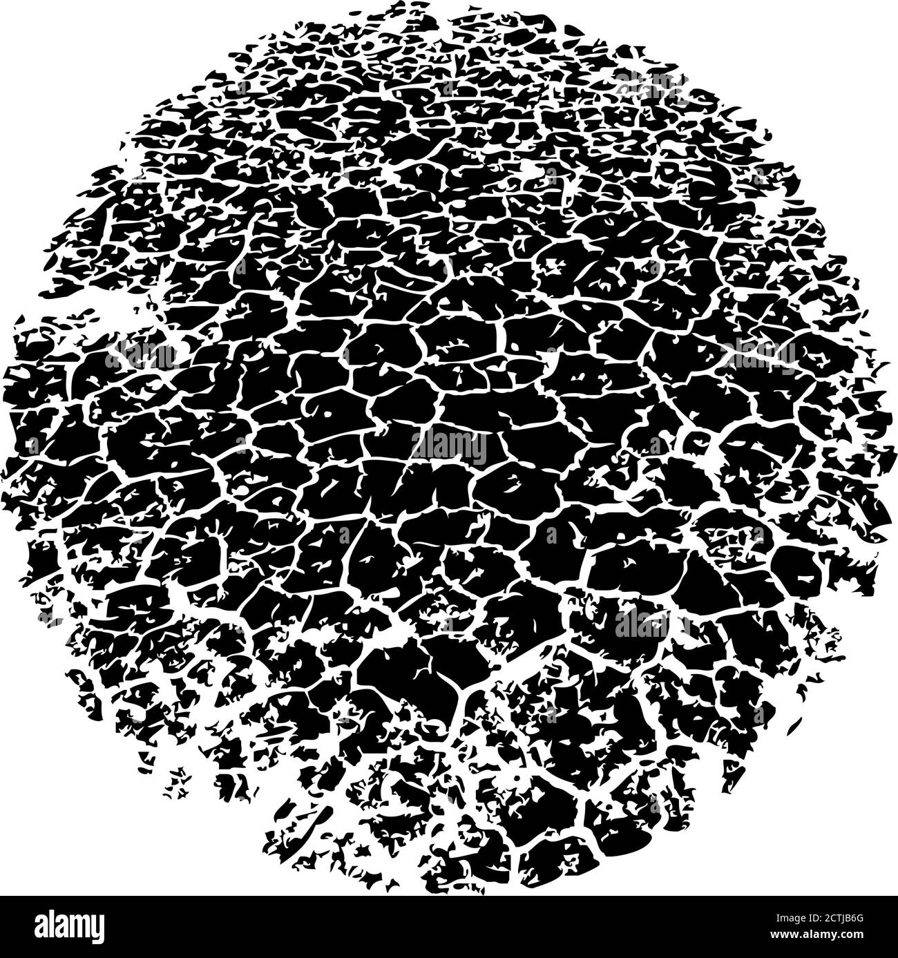 Cracked terreno stressato texture in vettore Illustrazione Vettoriale
