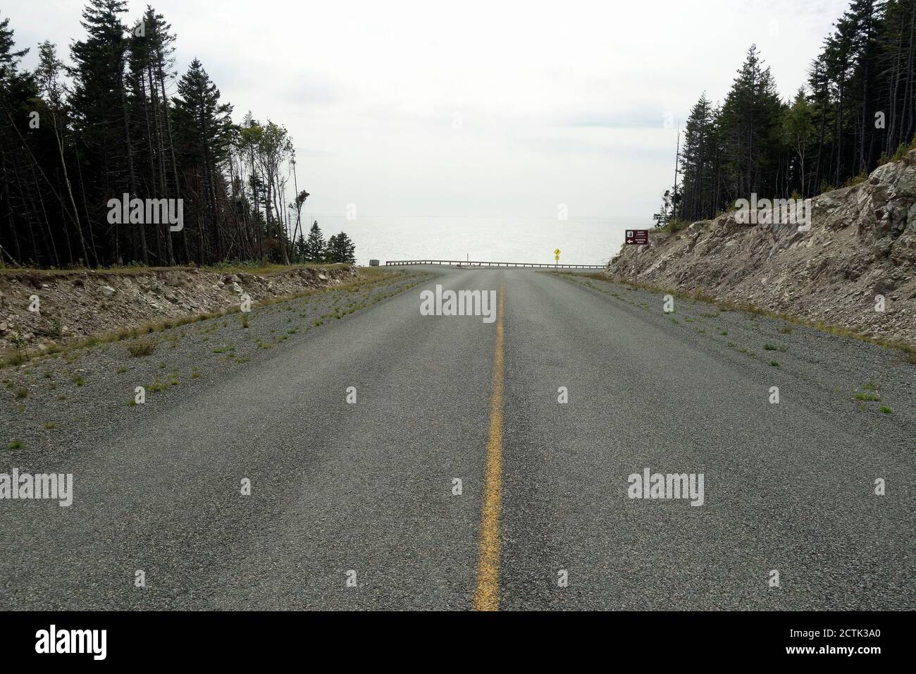 Sentiero automobilistico Fundy Trail Parkway; New Brunswick; Canada Foto Stock