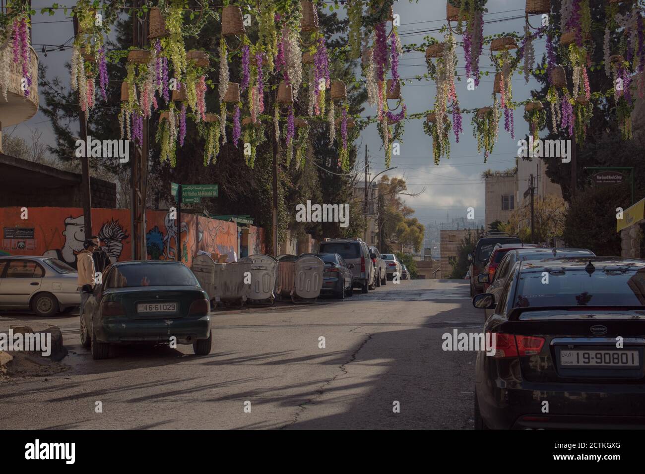 Middle Eastern Festive Street Foto Stock