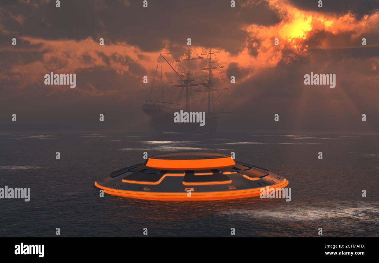 Un USO Stalking UNA nave a vela di Briga spagnola Foto Stock