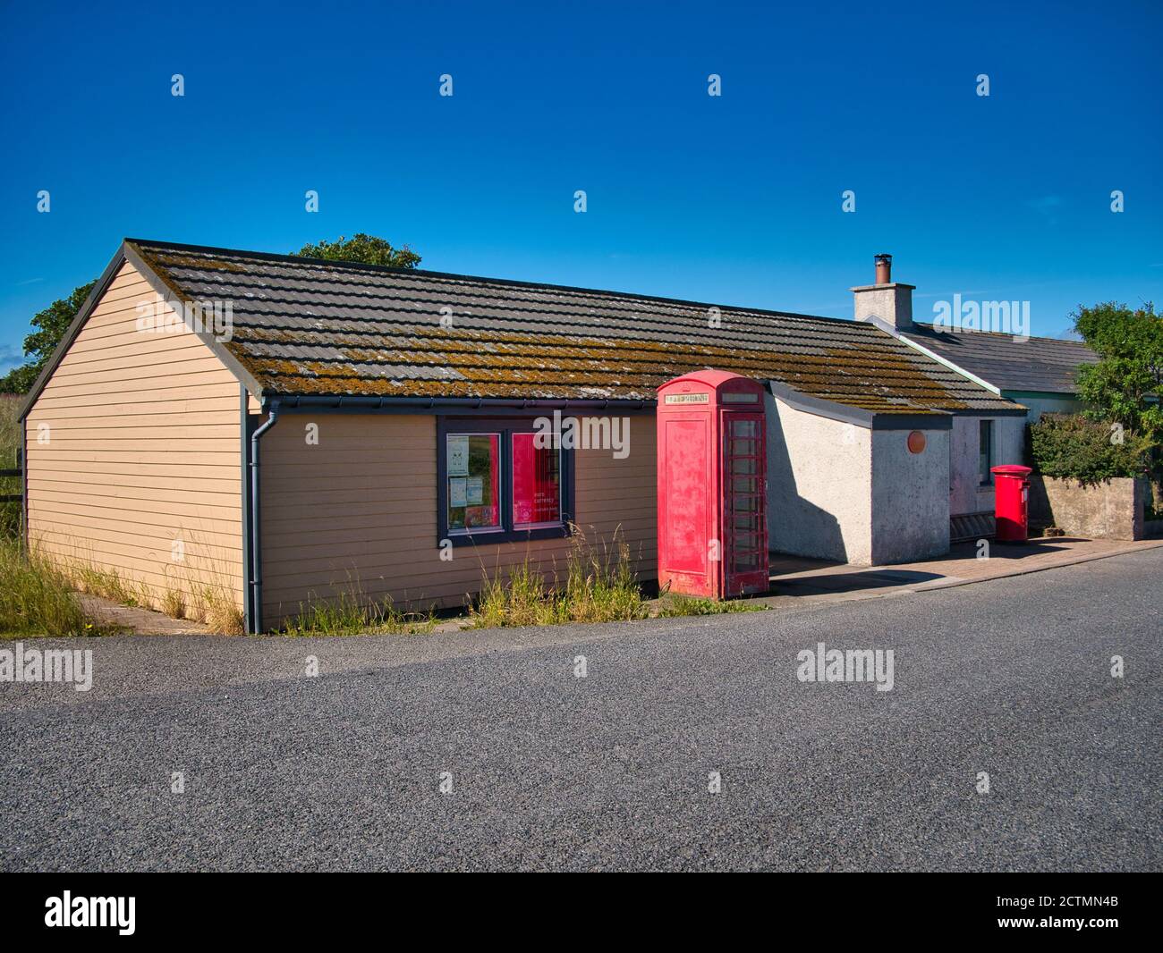 L'ufficio postale più settentrionale del Regno Unito a Baltasound, sull'isola di Unst a Shetland, un arcipelago di isole nel nord del Regno Unito Foto Stock