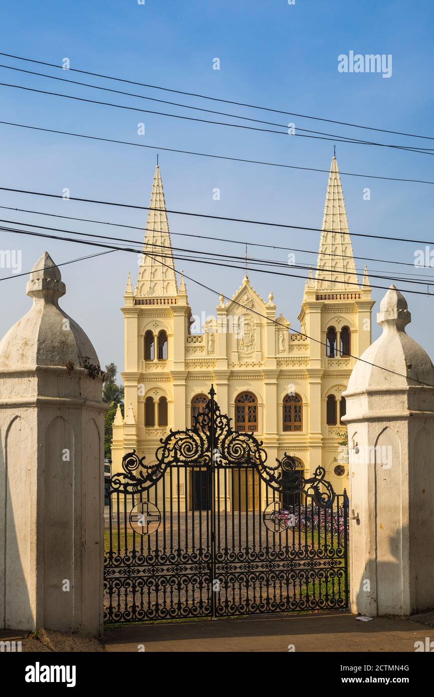 India, Kerala, Cochin - Kochi, Fort Kochi, Basilica di Santa Cruz Foto Stock