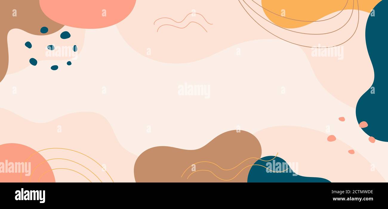 Astratto curva di sfondo forma linea onda colore pastello. Illustrazione vettoriale. Illustrazione Vettoriale