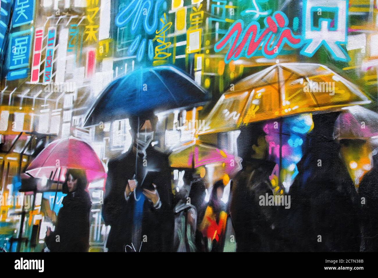 Londra, Regno Unito. 23 Settembre 2020. Dettaglio di un murale in grande scala all'angolo di Hartland Road. UN'enorme varietà di Street Art di tutti i tipi si può trovare quasi dietro ogni angolo in uno dei letti di Londra, artistici e culturali, di Camden Town. Credit: SOPA Images Limited/Alamy Live News Foto Stock