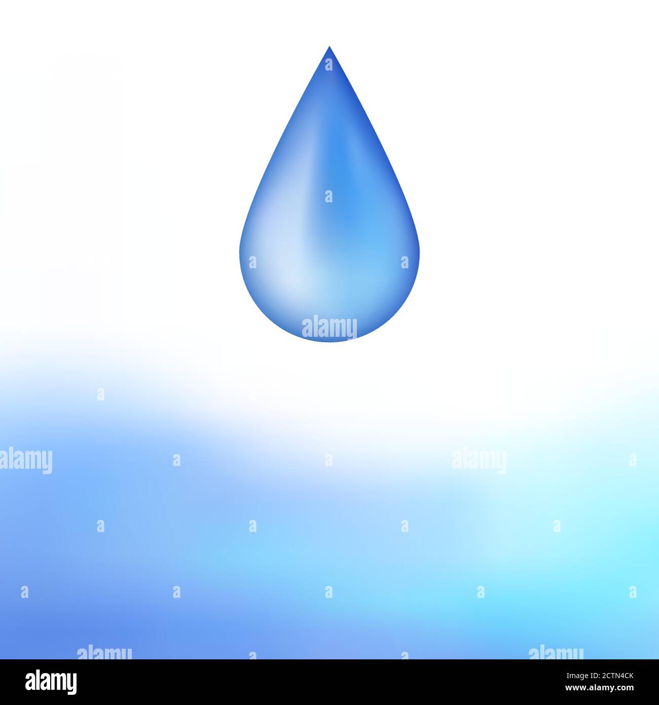 Water drop blu astratto sfondo illustrazione vettore Illustrazione Vettoriale