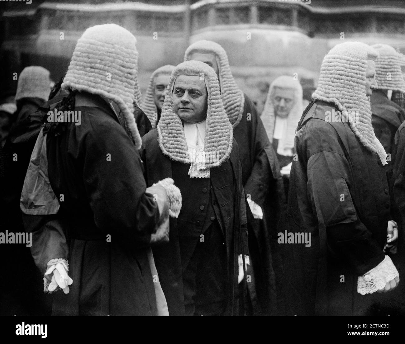 Giudici e avvocati a Londra negli anni '30 Foto Stock