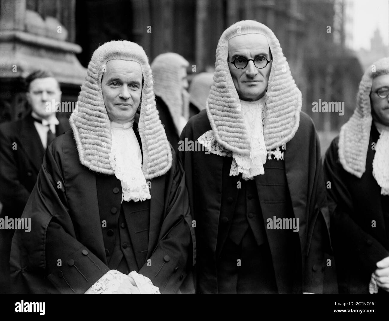 Giudici e avvocati a Londra negli anni '30 Foto Stock