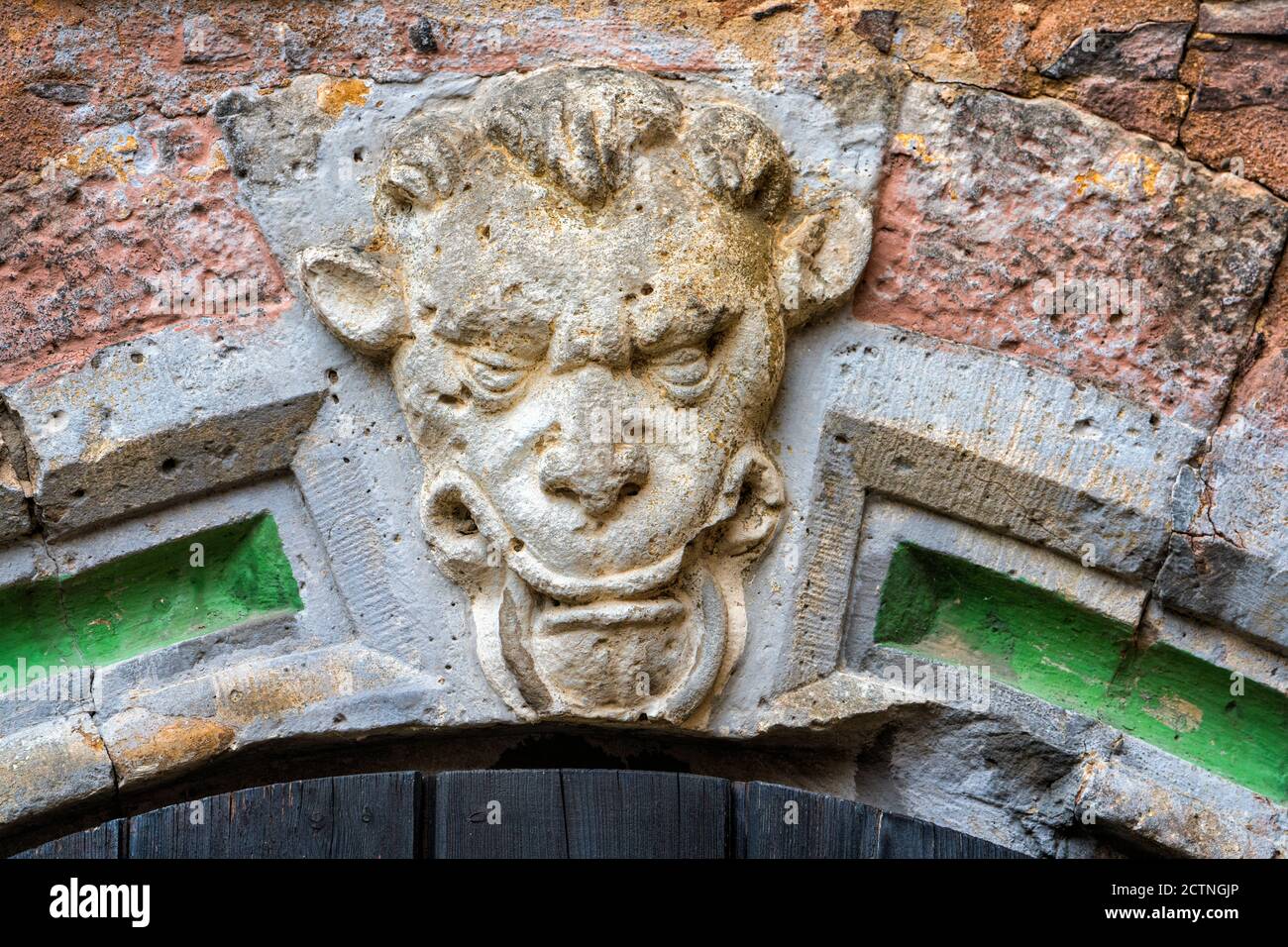 Dettaglio architettonico, Castello Bevern, Bevern, Weserbergland, bassa Sassonia, Germania, Europa Foto Stock