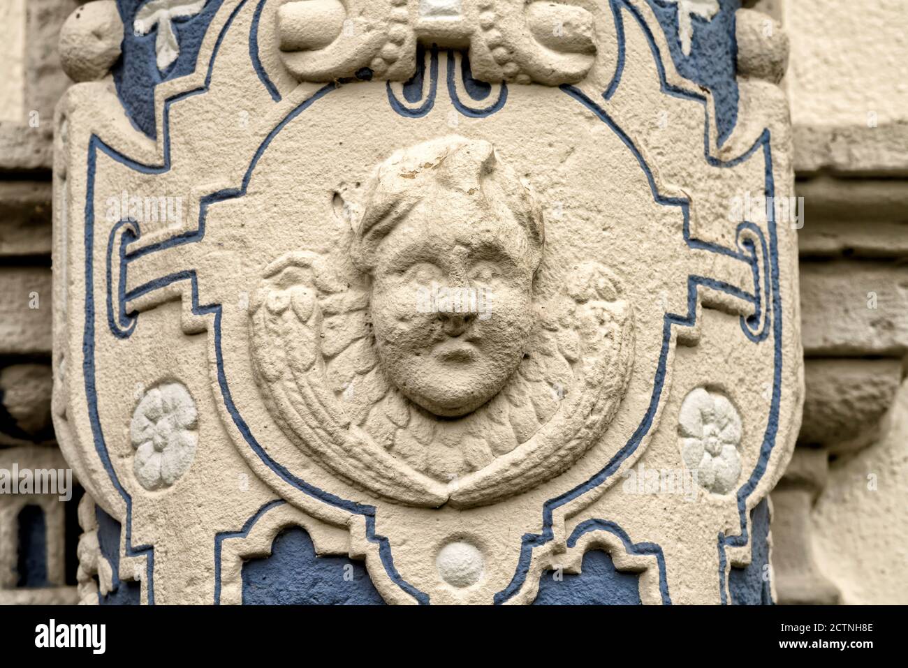 Dettaglio architettonico, Castello Bevern, Bevern, Weserbergland, bassa Sassonia, Germania, Europa Foto Stock