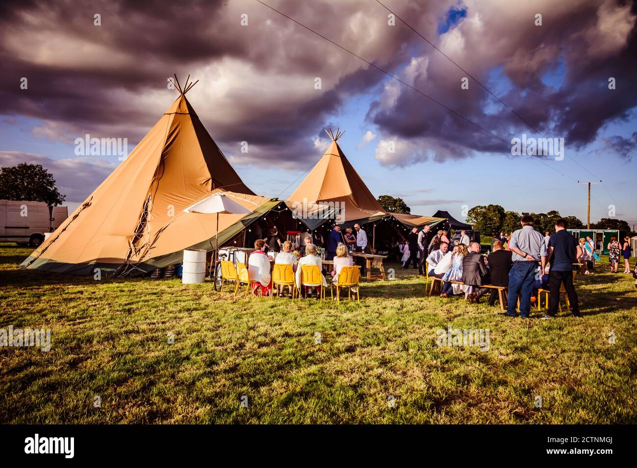 Luogo per matrimoni all'aperto, Norfolk Foto Stock