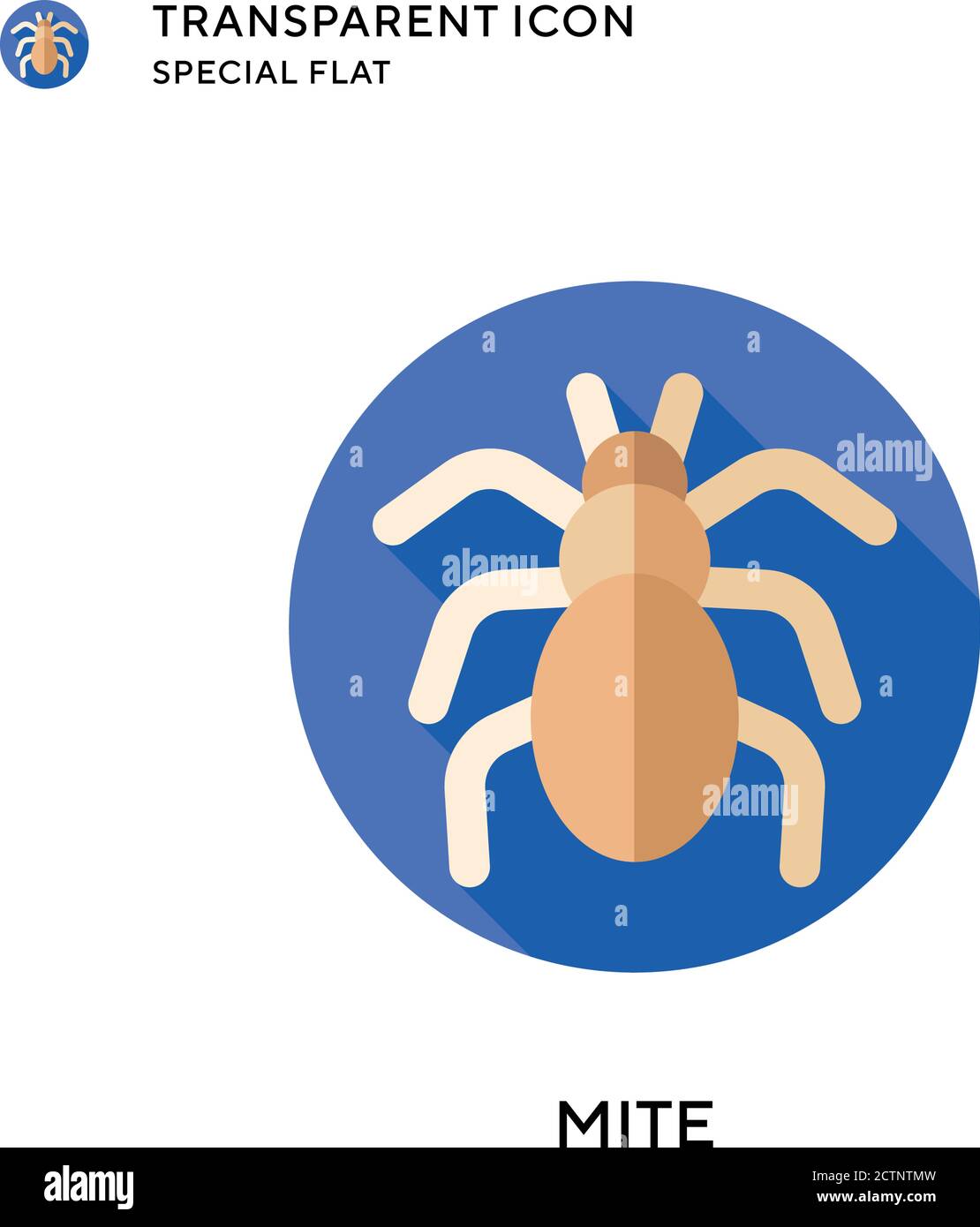 Icona vettore mite. Illustrazione piatta. Vettore EPS 10. Illustrazione Vettoriale