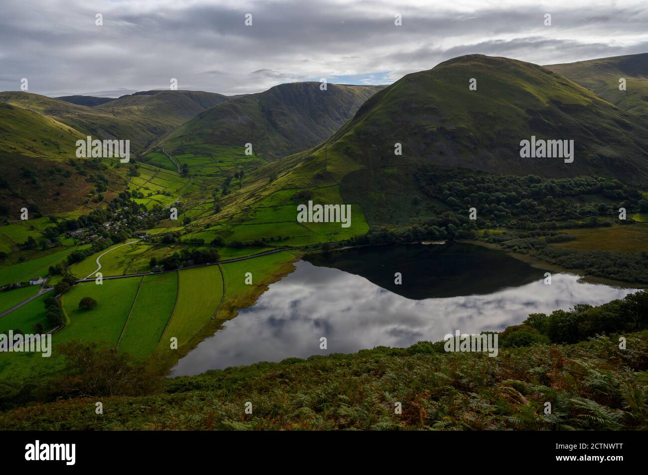 Hartsop sopra come viste, Lake District, Cumbria, Engalnd, UK Foto Stock