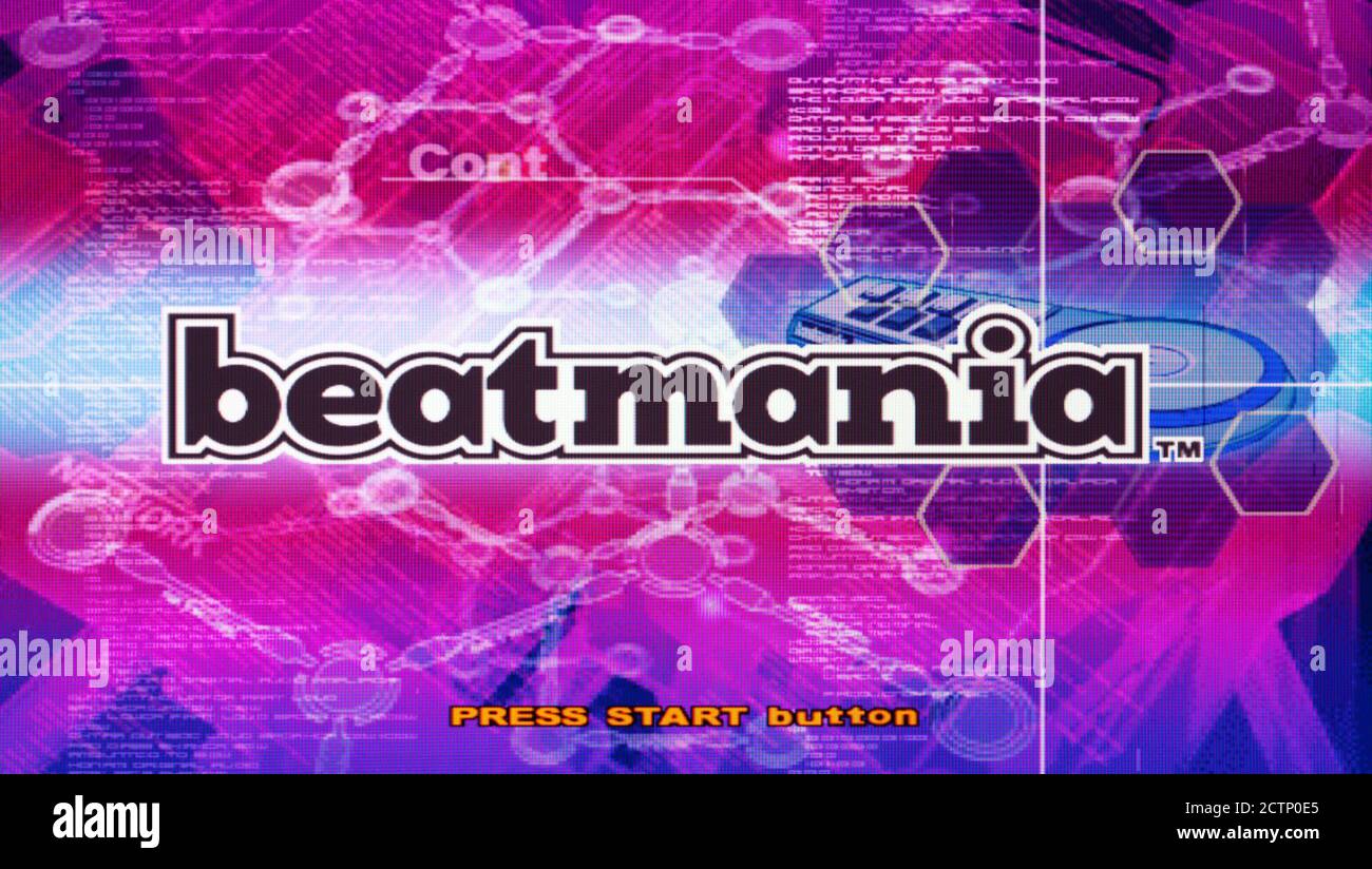 Beatmania - Sony PlayStation 2 PS2 - solo per uso editoriale Foto Stock