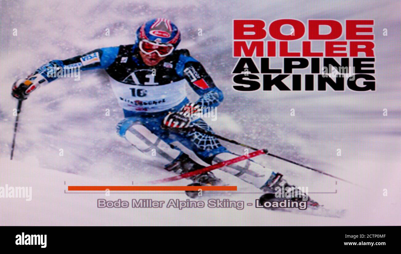 Sci alpino di Bode Miller - Sony PlayStation 2 PS2 - Solo per uso editoriale Foto Stock
