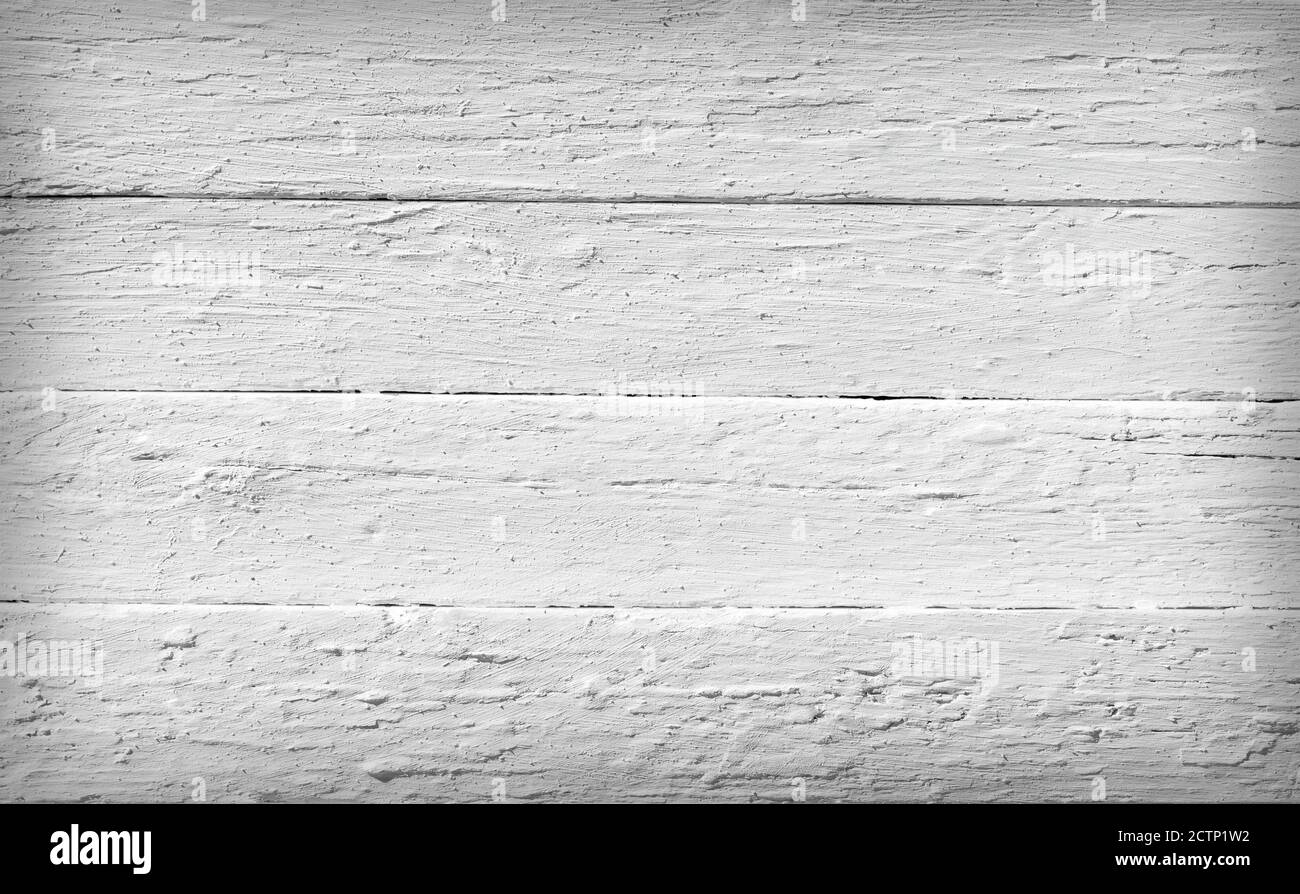 In bianco e nero la consistenza dello sbozzato doghe in legno Foto Stock