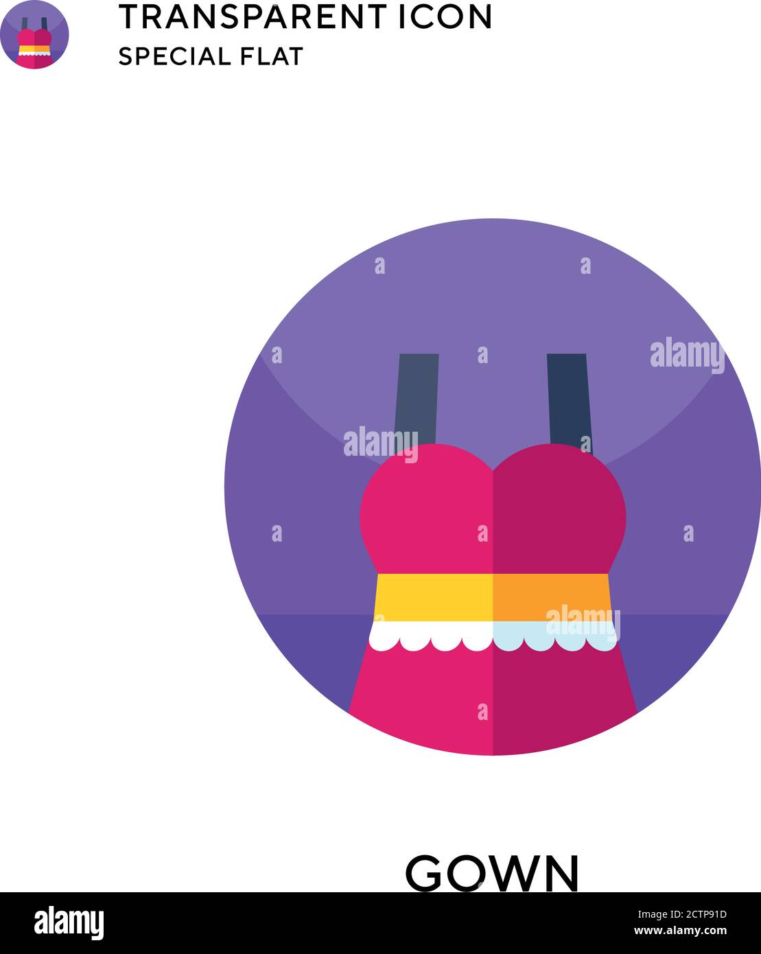 Icona vettore abito. Illustrazione piatta. Vettore EPS 10. Illustrazione Vettoriale