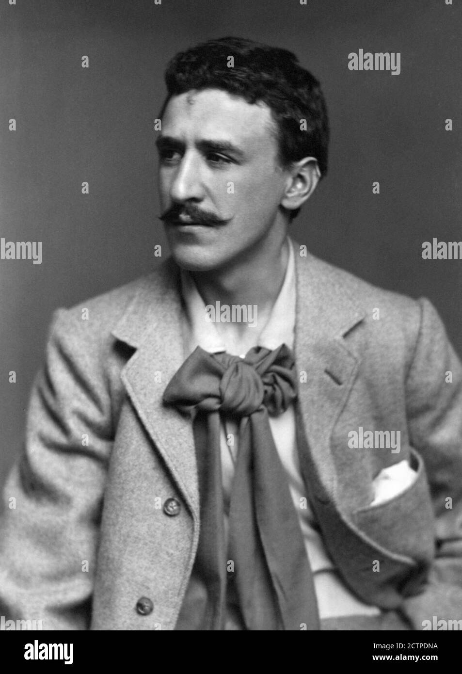 Charles Rennie Mackintosh (1868-1928), ritratto dell'architetto scozzese di James Craig Annan, 1893 Foto Stock